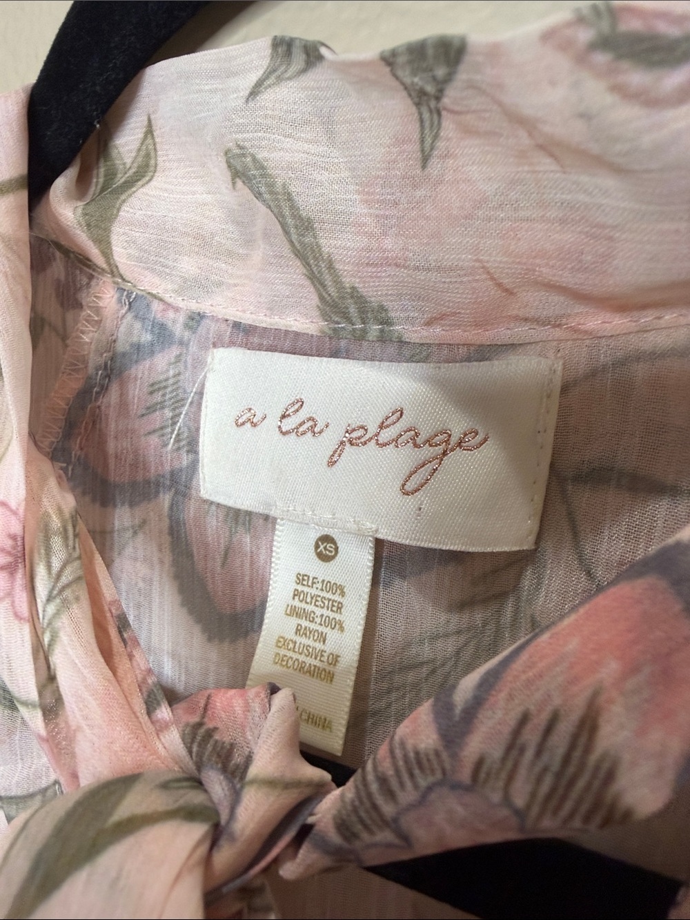 À La Plage by Cinq à Sept Floral Long Sleeve Romper XS Excellent Condition - Picture 9 of 9